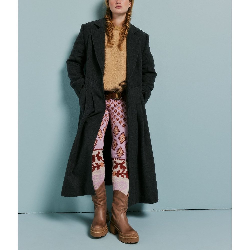 Free People Victoria Coat Heathered Charcoal